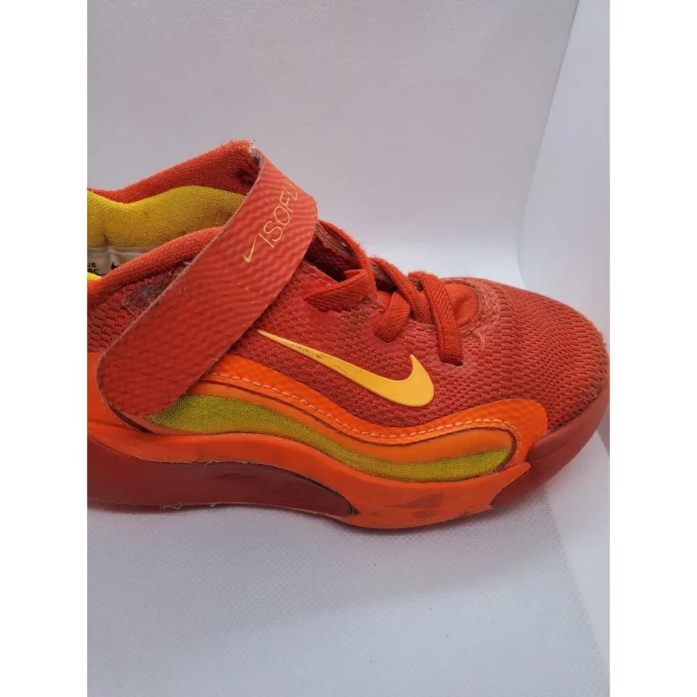 Nike IsoFly PS Total Orange Kids Basketball Shoes FQ7670-800 Sneakers Size 8C